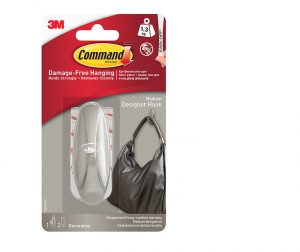 Command Designer Medium Hook Brushed Nickel