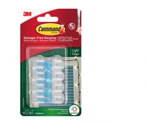 Command Outdoor Light Clips 16pk