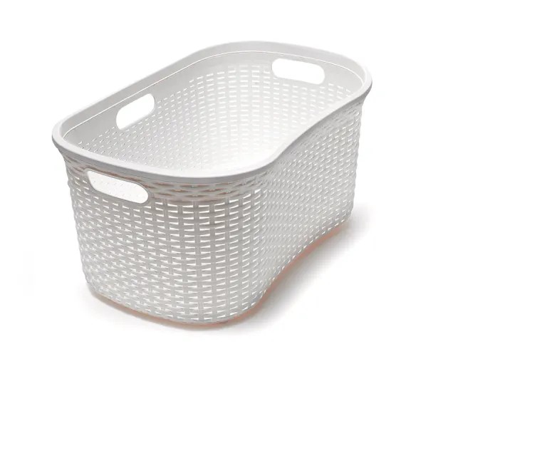 Addis Calico Rattan Laundry Basket