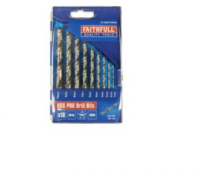 HSS Professional Drill Bit Set of 10 M2 1 – 10mm