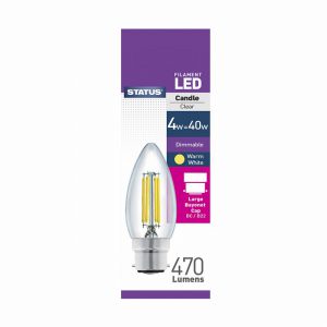 4w LED Dimmable Filament Candle