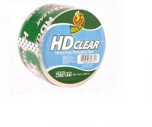 Duck Heavy-Duty Packaging Tape Clear 50mm x 25m