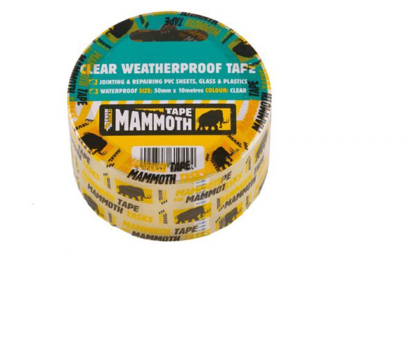 Mammoth Clear Waterproof Tape 50mm x 10m