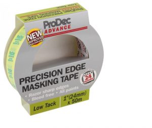 Prodec 24mm x 50m Low Tack Precision Edge Masking Tape