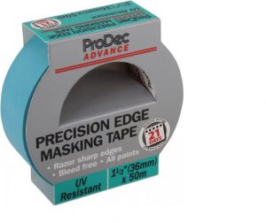 Prodec 36mm x 50m UV Resistant Precision Edge Masking Tape