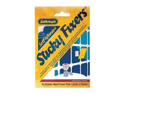 Sellotape Sticky Fix Card x 56 (12 x 25mm)