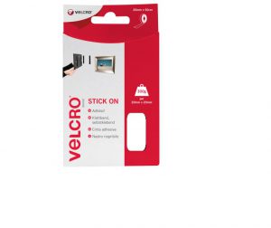 Velcro Stick On Tape White 20mm x 50cm