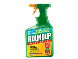 RoundUp Total Weedkiller Gun Ready To Use 1L + 20% Free
