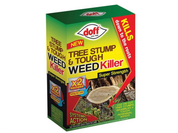 Doff Tree Stump & Tough Weedkiller 2 x sachets