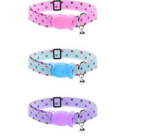 Cat Circus Dotty Cat Collars- Only Pink left