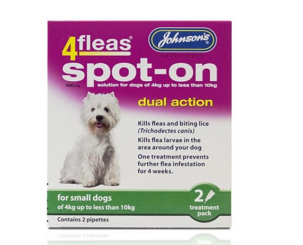 Johnsons 4 Fleas Spot On Small Dog 100mg