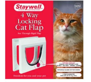 Staywell 4 Way Cat Door White