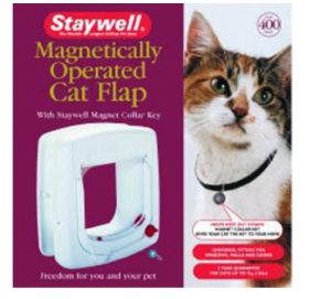 Staywell Magnetically Operated 400 Catflap White