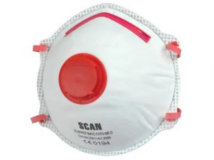 Scan Moulded Disposable Valved Masks FFP3 (Pack 2)