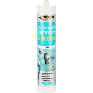 Everbuild Showerproof Bathroom Silicone Clear