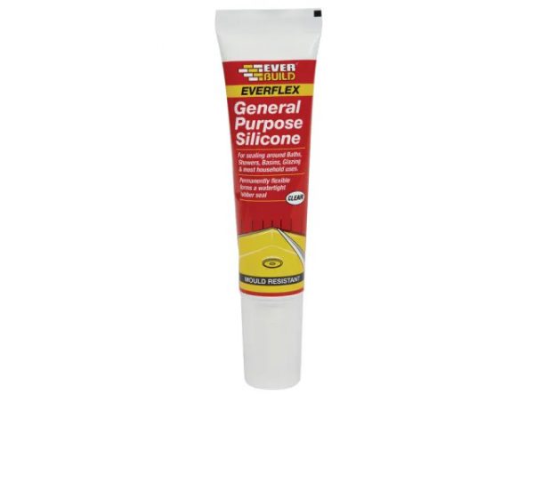 Everbuild Easi-squeeze General Purpose Silicone Clear 80ml