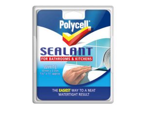 Polycell Seal Strip Bathroom/ Kitchen White 41mm