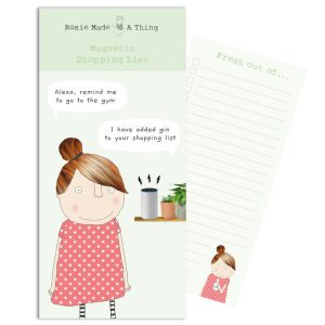 Rosie Magnetic Shopping List Alexa Gin