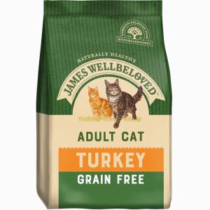James Wellbeloved Adult Grain Free Turkey Dry Cat Food 1.5kg