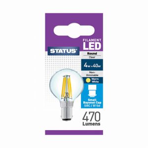 4 Watt SBC Round LED Bulb 470 Lumens