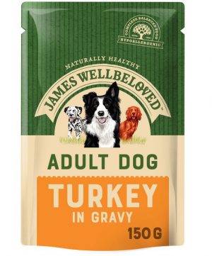 James Wellbeloved Turkey and Rice Adult Pouch 150g