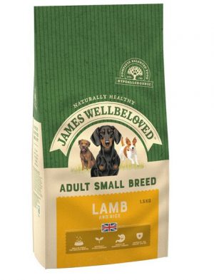 James Wellbeloved Lamb and Rice Small Breed Adult 1.5kg