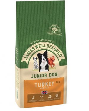 James Wellbeloved Turkey and Rice Junior 2kg