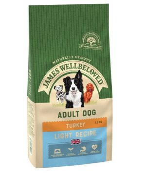 James Wellbeloved Dog Food Turkey and Rice Light Adult 1.5kg