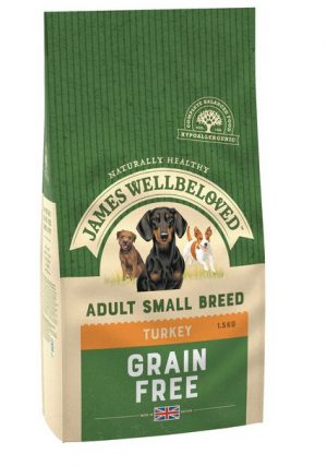 James Wellbeloved Turkey Grain Free Small Breed Adult 1.5kg
