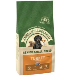 James Wellbeloved Turkey and Rice Senior Small Breed 1.5kg