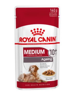 Royal Canin Medium Ageing 10+ (in gravy) Wet Dog Food Pouch 140g