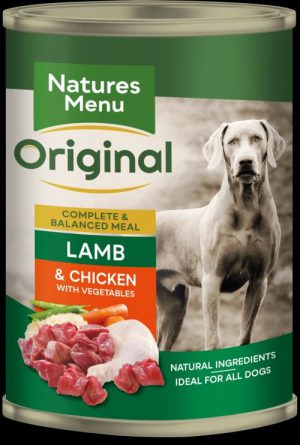 Natures Menu Chicken and Lamb Can For Adult Dogs 400g
