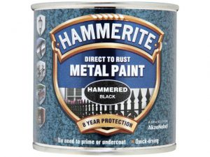 Hammerite Direct To Metal Hammered Black 250ml