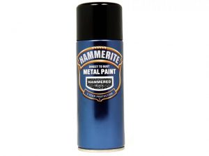 Hammerite Hammered Finish Aerosol Black 400ml