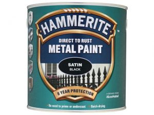 Hammerite Satin Finish Black 250ml