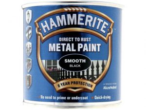 Hammerite Direct To Metal Smooth Black 250ml