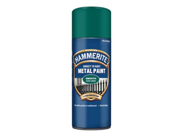 Hammerite Smooth Finish Aerosol Dark Green 400ml