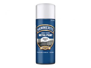 Hammerite Smooth Finish Aerosol Silver 400ml