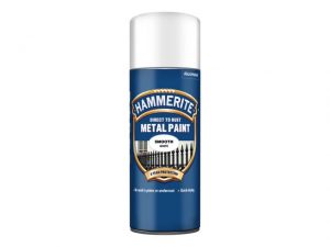 Hammerite Smooth Finish Aerosol White 400ml