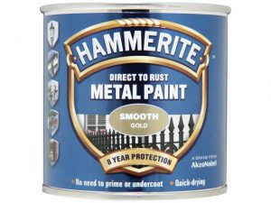 Hammerite Direct To Metal Smooth Gold 250ml