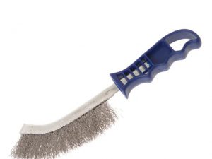 Faithfull Wire Scratch Brush Stainless Steel Blue Handle