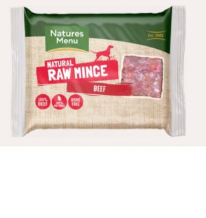 Natures Menu Raw All Beef Mince Frozen 400g