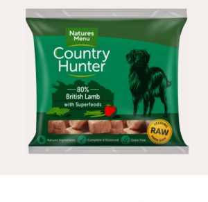 Natures Menu Raw Country Hunter Nuggets Lamb Frozen 1kg