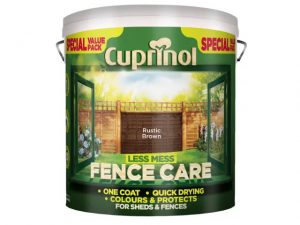 Cuprinol Less Mess Fence Care Rustic Brown 6L