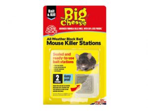 STV All Weather Block Bait Mouse Station x 2