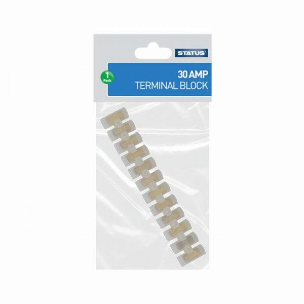 30 amp - Terminal Block - Clear - Status - 1 pk