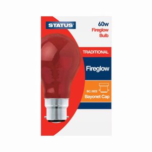 60w – Status – GLS – Fireglow – BC – 1 pk