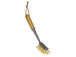 JVL Dish Brush Long Handle Bamboo