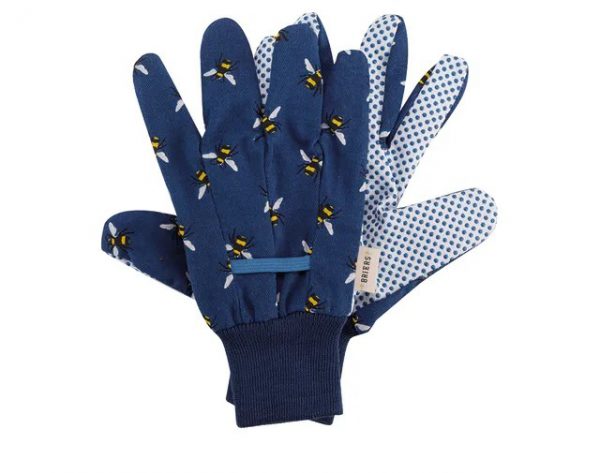 Briers Cotton Grip Gloves Bees x 3 Size Medium