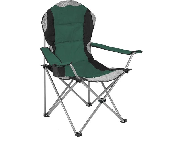 Redwood Padded Camping Chair Green
